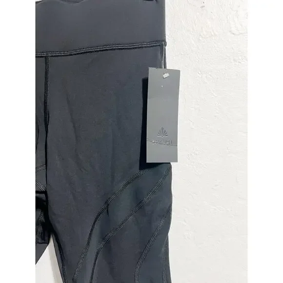 NWT MICHI Leggings Small Black Mesh Insert Cut Out Athletic Work Out - Picture 3 of 9